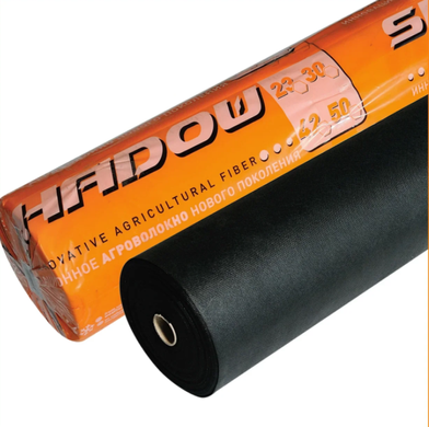 Агроволокно 60 г/м2 - 1,07х100 м, черное, спанбонд для мульчирования, Shadow, Чехия